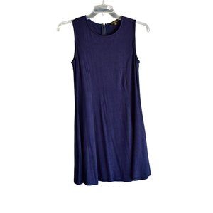 Women's Dalia Navy Blue A-line Dress Stretch M
